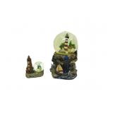 Light House Decor Snow Globes 7"T