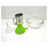 Kitchen Items,Cass Dish,Funnels,Sifter