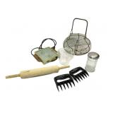Rolling Pin,Meas Cup,Wire Egg Basket,