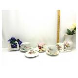 Vintage Tea Cups,Vase