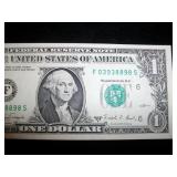 $1 1988A Fr#1916F Ser# F03938898S GEM NEW