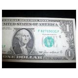 $1 1985 Fr#1913F Ser# F82709031F GEM NEW
