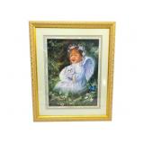 Black Child Angel Print 18"x22"