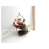 Christmas Decor Santa In A Plane,Miss Propeller