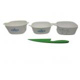 Corningware Casserol Dishes No Lids