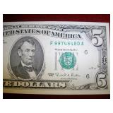 $5 1995 GEM NEW Fr#1985F Ser# F99746480A