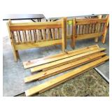 Bunk Beds With Hardware Set Up As Singles