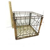 Antique Metal Milk Crate