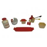 Vintage Kitchen Plastic,Rooster,Meas Spoon Holder