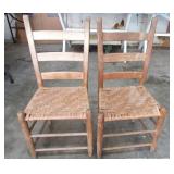Antique Ladderback Chairs