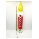 Light Up Christmas Candle Plastic