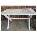 Wood Table 4.5'Wx28.5'D