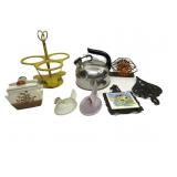 Vintage Kitchen,Trivets,Teapot,Napkin Holder,Etc