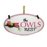 The Owls Nest Sign-Wood