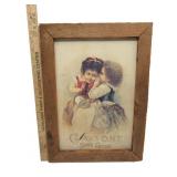 Wood Framed Metal Sign