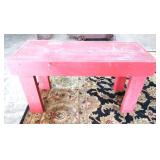 Red Wood Bench 31'Wx13'Dx17.5'T