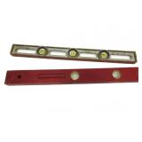 Vintage Wood & Alum Levels