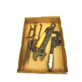 Vintage Tools,Wrench,Shears,Pipe Wrench,Etc