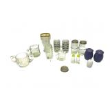 Vintage Glass Salt&Pepper Shakers