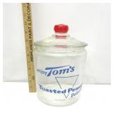 Vintage Tom's Glass Snack Jar