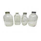 Vintage Glass Gal Jugs/1/2 Gal