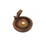 Antique Decatur Industries Walnut Pipe Astray