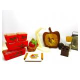 Vintage Kitchen,Plastic Storage,Nut Grader