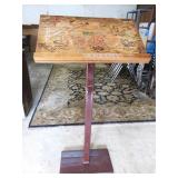 Wood Top Podium W/Metal Base