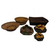 Assorted Baskets/Cloth Baskets