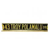 Metal Troy Polamalu Street Sign