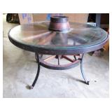 Antique Wgon Wheel Coffee Table 39'Rx23'T