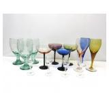 Assorted Colored Beverage Glasses