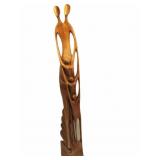 Hand Carved Wood Art Sculpture 40'T