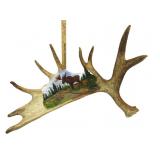 Artificial Painted Moose Horn Decor