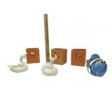 Clay Candle Holders,Small Swan Planters