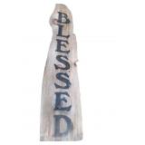 Blessed Wood Sign 55'L