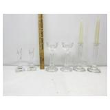 Mikasa Glass Candle Holders