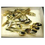 Assorted Gold Toned Silverware