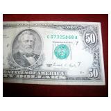 1990 $50 Ser# G07325868A w/Edge Tear