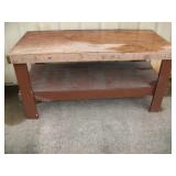 Wood Work Bench: 75'Wx36'Dx37'T