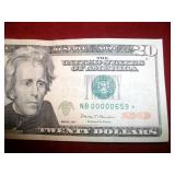 2017 $20 Star Note Ser# NB00000659* - Crisp