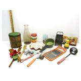 Vintage Kitchen,Shredders,Glasses,Utensils