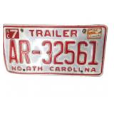 NC License Plate