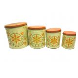 Vintage Metal Cannister Set