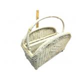 Vintage Wicker Magazine Holder