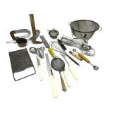 Vintage Kitchen Tools,Shredder,Strainers,Knives