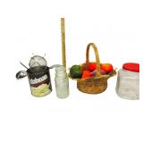 Vintage Kitchen,Storage Cannisters,Fruit Basket