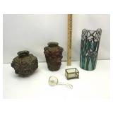 Home Decor,Stained Glass Shade,Painted Glass Vases