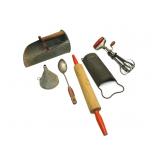 Vintage Kitchen,Rolling Pin,Hand Mixer,Shredder