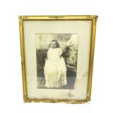 Antique Framed Baby Photograph 21.5'x17.5'